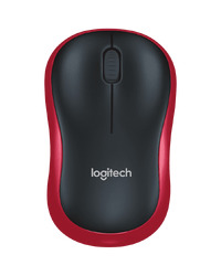 LOGITECH M185 Wireless Mouse - RED - EER2