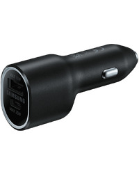 Samsung 40W Duo USB-C + USB-A Car Charger (max 25W + max 15W, cable not included) Black
