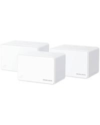 Mercusys Halo H80X AX3000 Whole Home Mesh Wi-Fi 6 System, 574 Mbps at 2.4 GHz + 2402 Mbps at 5 GHz, Internal Antennas, 3× Gigabit Ports per Unit, 1024-QAM, OFDMA, HE160, MERCUSYS APP, Router/AP Mode, Parental Controls, MU-MIMO, WPA3