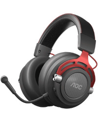 AOC Gaming Wireless Headset GH401 2.4 GHz with USB Reciever, 3.5 mm, Stereo, Unidirectional, Detachable, Max Range: 20 m, battery max 17 hours, 2y