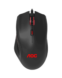 AOC Gaming Mouse GM200 Wired USB 2.0, Palm, Ergonomic, Right handed, 4200 Real DPI, 2y