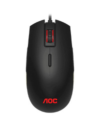 AOC Gaming Mouse GM500 Wired USB 2.0, AOC G-Tools, Palm, Claw, Ambidextrous, 8 programmable, 1 profile, 5000 DPI, 2y