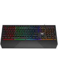 AOC Gaming Keyboard GK200 Full size, Wired USB 2.0, Membrane Mechanical Feeling, All keys programmable,Magnetic, Detachable, Cable 1.8 m, 2y