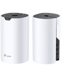 TP-Link Deco S7(2-pack) AC1900 Whole Home Mesh Wi-Fi System, 600 Mbps at 2.4 GHz +1300 Mbps at 5 GHz, 3× Internal Ant., 3× Gigabit Ports (WAN/LAN auto-sensing),Deco App,Router/AP Mode, IPv6,IPTV,Parental Controls,QoS, 3x3 MU-MIMO, Beamforming,100+d