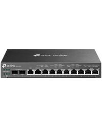 TP-Link ER7212PC Omada Gigabit VPN Router with PoE+ Ports and Controller Ability, 2× G SFP WAN/LAN Port, 1× G RJ45 WAN Port, 1× G RJ45 WAN/LAN Ports, 8× G PoE+ RJ45 LAN ports, 802.3at/af, 110 W PoE Power, 3-in-1 (Router, PoE+ Switch, Controller)