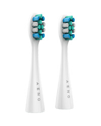 AENO Replacement toothbrush heads, White, Dupont bristles, 2pcs in set (for ADB0001S/ADB0002S)