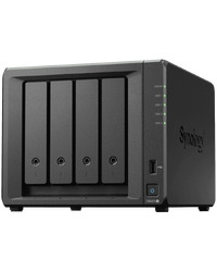 Synology DiskStation DS923+, Tower, 4-Bays 3.5'' SATA HDD/SSD, 2 x M.2 2280 NVMe SSD slot, CPU AMD R1600 2-core 2.6 (base) / 3.1 (turbo) GHz, 4 GB DDR4 ECC, 2x RJ-45 1GbE LAN Port; 2x USB 3.2; eSATA port; 2.24 kg; 3yr warranty