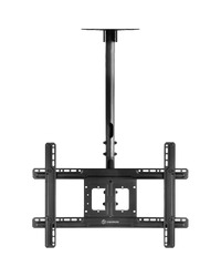 ONKRON Ceiling TV Mount Bracket Height Adjustable for 32 to 80 Inch LED LCD TVs, Black