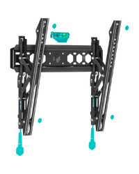 ONKRON Tilting TV Wall Mount for 35 to 65-inch Flat Panel TVs Digital Panels 60 kg TM5 Black