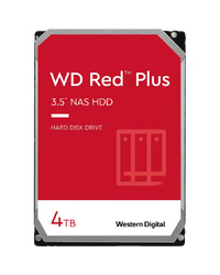 HDD NAS WD Red Plus (3.5'', 4TB, 256MB, 5400 RPM, SATA 6 Gb/s)