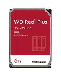 HDD NAS WD Red Plus (3.5'', 6TB, 256MB, 5400 RPM, SATA 6 Gb/s)