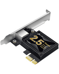 TP-Link TX201 2.5 Gigabit PCI Express Network Adapter, PCIe 2.1 ×1, Support 2.5/1 Gbps and 100 Mbps Network Standards, Low-Profile and Full-Height Brackets, Fully compatible with Windows 11/10/, Windows Servers 2022/2019/2016/2012 R2/2012/2008 R2