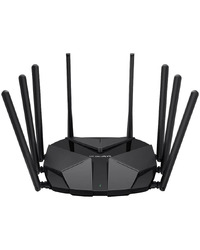 Mercusys MR90X AX6000 8-Stream Dual-Band Wi-Fi 6 Router, 1148 Mbps at 2.4 GHz + 4804 Mbps at 5 GHz, 8× Fixed External Antennas, 1× 2.5 G Port, 1× Gi Port, 2× G LAN Ports,1024-QAM,OFD,HE160, Router/AP Mode,MU-MIMO,IPTV,IPv6,Smart Connect,Beamformi