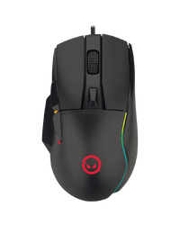 LORGAR Jetter 357, gaming mouse, Optical Gaming Mouse with 6 programmable buttons, Pixart ATG4090 sensor, DPI can be up to 8000, 30 million times key life, 1.8m PVC USB cable, Matt UV coating and RGB lights with 4 LED flowing mode, size:124.90*71.65*41.36mm, 115g