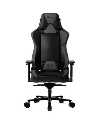 LORGAR Base 311, Gaming chair, PU eco-leather, 1.8 mm metal frame, multiblock mechanism, 4D armrests, 5 Star aluminium base, Class-4 gas lift, 75mm PU casters, Black + grey
