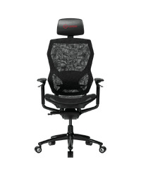 LORGAR Grace 855, Gaming chair, Mesh material, aluminium frame, multiblock mechanism, 3D armrests, 5 Star aluminium base, Class-4 gas lift, 60mm PU casters, Black