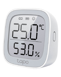 TP-Link Tapo T315 Smart Temperature and Humidity Monitor, 868 MHz, battery powered(2xAAA), 2.7 inch E-ink display, Tapo smart app, Tapo IoT hub required, real-time monitoring, 2s refresh rate, data storage and export, alert and notification