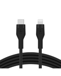BELKIN BOOST CHARGE USB-C to LTG silicone, 2M, Black