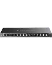 TP-Link TL-SG2016P JetStream 16-Port Gigabit Smart Switch with 8-Port PoE+, 802.3af/at, 120 W PoE Power, Desktop Steel Case, Integration with Omada SDN Controller, Static Routing, 802.1Q VLAN, STP/RSTP/MSTP, IGMP Snooping, 802.1p/DSCP QoS, ACL,802.1x