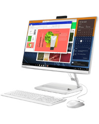 Lenovo IdeaCentre AIO 3 27ALC6, 27 FHD (1920x1080) IPS Non Touch, AMD R7 7730U (8C, 20MB, up to 4.5GHz) ,16GB DDR4, 1TB SSD M.2, 2x USB 2.0, 2x USB 3.2, 1x HDMI, 1x RJ45 GbE, WiFi+BT5.0, IR Camera, 2x 3W, WiFi KB/Mouse, White, No OS, 2Yr