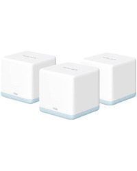 Mercusys Halo H30G(3-pack) AC1300 Whole Home Mesh Wi-Fi System, 400 Mbps at 2.4 GHz + 867 Mbps at 5 GHz, 2× Internal Antennas, 2× Gigabit Ports per Unit (WAN/LAN auto-sensing), MERCUSYS APP, Router/AP Mode, One Unified Network, up to 100 devices