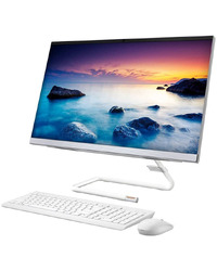 Lenovo IdeaCentre AIO 3 24ALC6, 23.8 FHD (1920x1080) IPS Non Touch, AMD R3 7330U (4C, 10MB, up to 4.3GHz) , 8GB DDR4, 512GB SSD M.2, 2x USB 2.0, 2x USB 3.2, 1x HDMI, 1x RJ45 GbE, WiFi+BT5.0, IR Camera, 2x 3W, WiFi KB/Mouse, White, No OS, 2Yr
