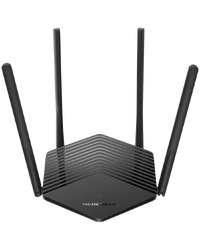 Mercusys MR60X AX1500 Dual-Band Wi-Fi 6 Router, 300 Mbps at 2.4 GHz + 1201 Mbps at 5 GHz, 4x Fixed Ext. Ant., 2× G LAN Ports, 1× GWAN Port, 1024-QAM, OFDMA, Router/Access Point Mode, MU-MIMO, Parental Controls, WPA3, BSS Color, TWT, TR-069