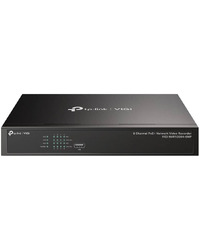 TP-Link VIGI NVR1008H-8MP 8 Channel PoE Network Video Recorder, H.265+/H.265/H.264+/H.264, Up to 8MP resolution,80 Mbps Incoming Bandwidth(up to 8 channels),8×10/100 Mbps PoE+ Ports, PoE Power 113W, 1×SATA Interface(up to 10 TB),2×USB 2.0,1×HDMI