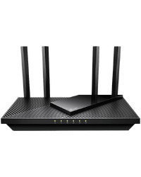 TP-Link Archer AX55 Pro AX3000 Dual-Band Wi-Fi 6 Router, 574 Mbps at 2.4 GHz + 2402 Mbps at 5 GHz, 4× Antennas, 1× 2.5 Gbps WAN/LAN Port + 1× Gigabit WAN/LAN Port+3x Gigabit LAN Ports,1xUSB 3.0 Port,1024-QAM,OFDMA,HE160,WPA3,AP Mode,VPN server