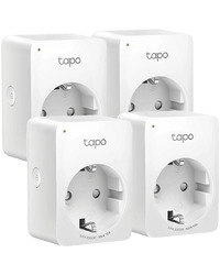 Mini Smart Wi-Fi Socket 4-PACK, Energy Monitoring, 100-240 V, Max Load 16 A, 50/60 Hz, 2.4 GHz Wi-Fi networking, Amazon Certified for Humans (FFS), Energy Monitoring, Voice Control (works with Amazon Alexa and Google Assistant), Remote Control