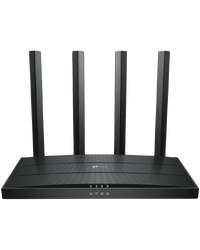 TP-Link Archer AX12 AX1500 Dual-Band Wi-Fi 6 Router, 300 Mbps at 2.4 GHz + 1201Mbps at 5 GHz, 4× Antennas, 1GHz Dual Core CPU, 1× G WAN Port + 3× G LAN Ports, 1024-QAM, OFDMA,Tether App,WPA3,AP Mode,IPv6 Support,IPTV, Beamforming,VPN server