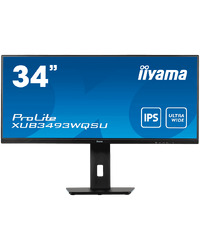 IIYAMA Monitor XUB3493WQSU-B5 34” IPS 3440 x 1440 @75Hz 21:9, 400 cd/m², 4ms, 1000:1,  HDMI, DP, USB, height, swivel, tilt, HDCP, Speakers, VESA