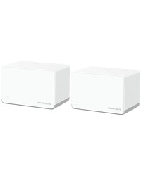 Mercusys Halo H70X (2-pack) AX1800 Whole Home Mesh Wi-Fi 6 System, 574 Mbps at 2.4 GHz + 1201 Mbps at 5 GHz, Internal Antennas, 3× Gigabit Ports per Unit (WAN/LAN auto-sensing), 1024-QAM, OFDMA, MERCUSYS APP, Router/AP Mode, One Unified Network