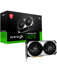 MSI Video Card Nvidia GeForce RTX 4070 VENTUS 2X E 12G OC (12GB GDDR6X/192bit, PCI Express Gen 4, 3xDP, 1xHDMI, 1x 8-pin, Recommended PSU 650W)