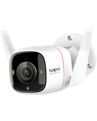 TP-Link Tapo C325WB Outdoor Security Wi-Fi Camera, 2K QHD (2688x1520), F1.0, 2.4 GHz,2T2R,2 × External Antennas, 1 × Ethernet Port,Night-Piercing Color Vision, Smart AI Detection and Notifications (motion, people, pets, cars, abnormal sound)
