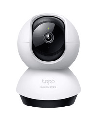 TP-Link Tapo C220 Pan/Tilt AI Home Security Wi-Fi Camera, 2K QHD (2560x1440), 2.4 GHz, Horizontal 360º, Pan/Tilt, Smart AI Detection and Notifications (motion, people, pets, cars, abnormal sound),Motion Tracking,Sound and Light Alarm,Remote Control