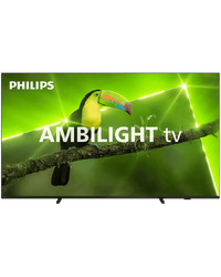 Philips OLED TV 55OLED718/12, Google TV, 120 Hz,G-sync, VRR, FreeSync, 139 cm (55''), TV with Ambilight technology on 3 sides, P5 Perfect Picture Engine, Dolby Atmos sound.