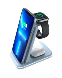 CANYON wireless charger WS-304 15W 3in1 Blue