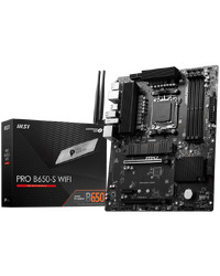 MSI PRO B650-S WIFI, AMD B650, AM5, DDR5, SATA3, PCIe 4.0, 2x M.2, 2.5GbE/ax WiFi 6E, USB 3.2 Gen2x2, ATX