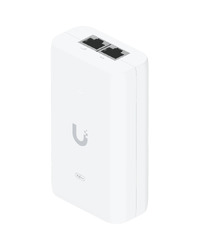 UBIQUITI PoE++ Adapter; Delivers up to 60W of PoE++; Surge, peak pulse, and overcurrent protection; Contains RJ45 data input, AC cable with earth ground, and PoE++ output; LED indicator for status monitoring.
