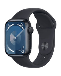 Apple Watch S9 GPS 41mm Midnight Alu Case w Midnight Sport Band - S/M