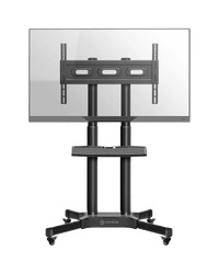 ONKRON Mobile TV Stand Rolling TV Cart for 40 to 65 Inch LCD LED TV Screens, Black