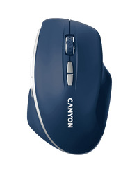 CANYON MW-21, 2.4 GHz  Wireless mouse ,with 7 buttons, DPI 800/1200/1600, Battery: AAA*2pcs,Blue,72*117*41mm, 0.075kg