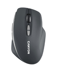 CANYON MW-21, 2.4 GHz Wireless mouse,with 7 buttons, DPI 800/1200/1600, Battery:AAA*2pcs,Dark gray72*117*41mm 0.075kg