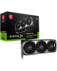 MSI Video Card NVIDIA RTX 4080 SUPER 16GB VENTUS 3X E OC 16 GB (16GB GDDR6X/256bit, PCI-E Gen4, 2x DP, 2x HDMI, 1x16-pin Power Connector, Retail)