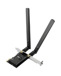 TP-Link Archer TX20E AX1800 Dual Band Wi-Fi 6 Bluetooth 5.2 PCI Express Adapter, 1201 Mbps at 5 GHz + 574 Mbps at 2.4 GHz, 2× High Gain External Antennas, MU-MIMO, OFDMA, WPA3, Bluetooth 5.2