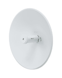 Ubiquiti airMAX PowerBeam 5AC, High-performance 5 GHz Point-to-Point (PtP) bridge with integrated dish reflector, 5 GHz, 15+ km link range, 450+ Mbps throughput, Dedicated spectral analysis radio, Dedicated WiFi management radio, 1 x GbE RJ45 port