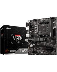 MSI MB AM4 A520 Chipset 2xDDR4 4xSata 1xM2 1xDISPLAYPORT 1xVGA 1xHDMI M-ATX