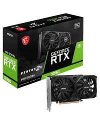 MSI Video Card Nvidia GeForce RTX 3050 VENTUS 2X 6G OC (6GB GDDR6/96bit, 1xDP, 2xHDMI)