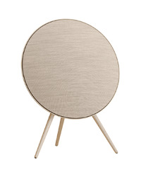 Beosound A9 5th Gen Speaker Gold Tone (Back Sand/Cover Golden/Legs White Oak)